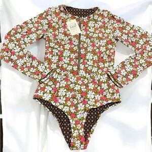 Maaji Printed Surf One Piece Long Sleeve Swimsuit